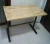 Import Custom-made office desk solid wood top metal leg  loft office table from China