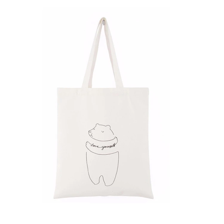 Custom-made promotional Cotton canvas shopping Bag
