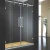 Import Custom Made Tempered glass shower room doors from China