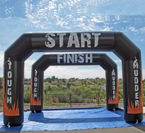Custom printed welcome start finish line inflatable entrance arch
