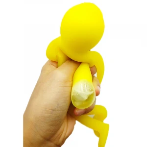 Custom shape soft memory foam anti stress squishy stretchy man shaped stress ball
