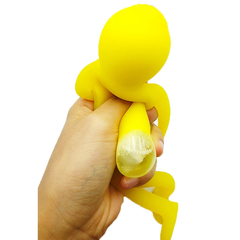 Custom shape soft memory foam anti stress squishy stretchy man shaped stress ball