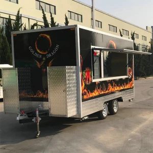Custom Size Grill Equipment Kitchen Van Fast Food Trailer Mobile Tacos Restaurant Bbq Food Truck