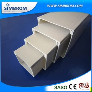 Custom Ware Accessories White Pvc Trunking Electrical Wire Moulding