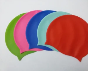 Custom waterproof Swimming cap silicone colorful fashion swimming cap