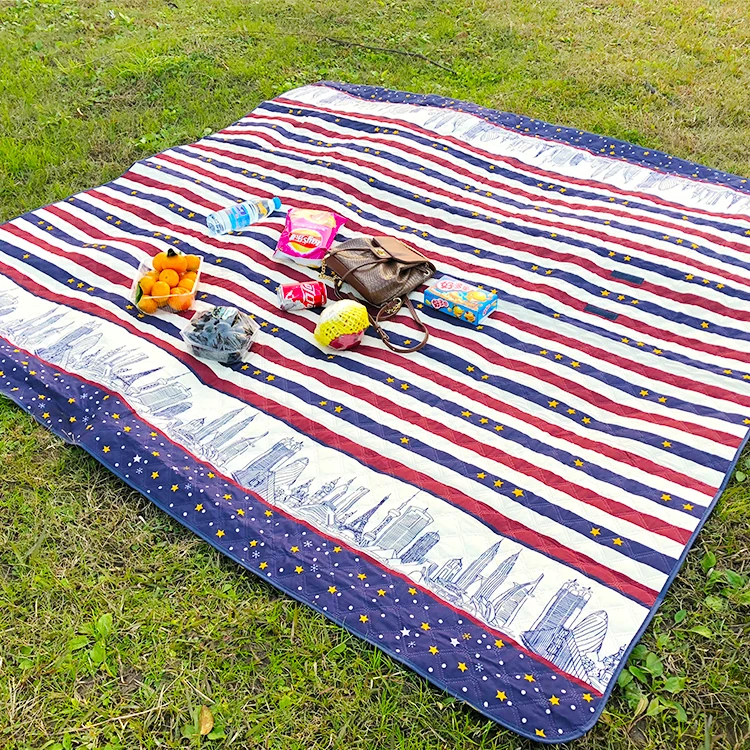 Customised OEM 150*200cm weighted picnic blanket,outdoor picnic blanket