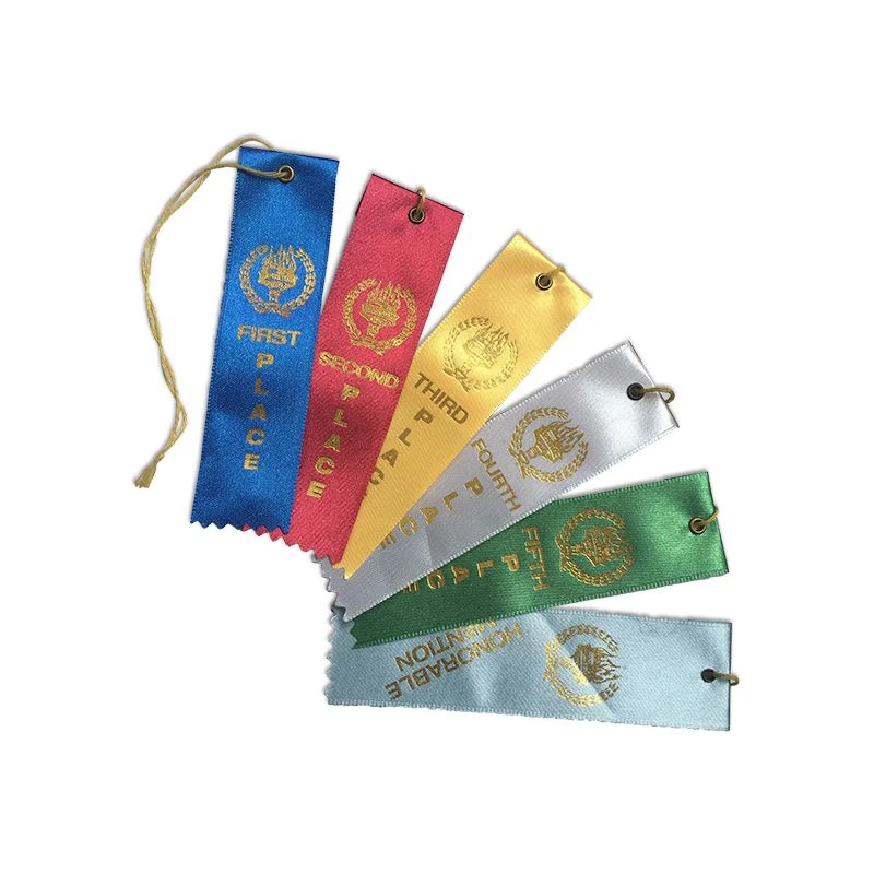 Customize design printing 1st - 2nd -3rd place silk satin award ribbons for clubs/event/schools