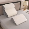 customized 2024 wholesale Adjustable 4pcs Folding Memory Foam sponge Reading Wedge Pillow  Foam 3 pcs