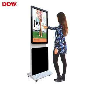 Customized 55 inch rotating display advertisement LG floor standing rotating digital signage for shopping centre