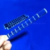 Customized clear corrosion resistance fused quartz rod with groove for solar energy industry