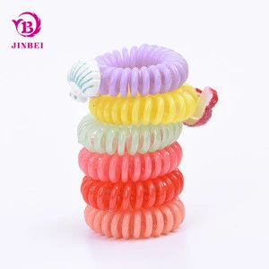 customized  color  print  telephone wire elastic hair band
