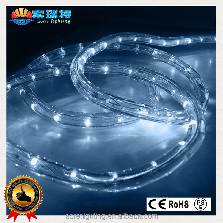 Customized high waterproof white led rope light