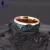 Import Customized IP Gold Tungsten Galaxy Series Mens Ring Inlay Colourful Opal Wedding Band from China