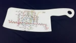 Customized knife shaped acrylic map