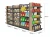 Import Customized retail grocery supermarket racks equipment wooden display shelves from China