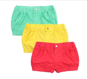 Cute candy color children shorts for little girls