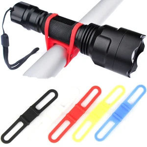 Cycling equipment flashlight holder Binding Tie belt rope Audio Pneumatic cable Silicone straps Bicycle accessories