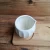 Daily use plain white stoneware ceramic sugar pot with lid creamer milk jug with spout wooden tray