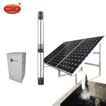DC 48V irrigation solar submersible water pump with solar panel