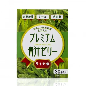 Delicious green juice fruit jelly candy lychee taste made in Japan
