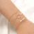 Import Designers Geometric Round Pearl 18K Beads Chain Copper Bangles Gold Jewelry Women Bracelets Set Charms from China