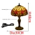 Import dia30cmCreative red tulip art lamp European Rural Restaurant Bar bedroom bedside lamp Tiffanys stained glass table lamp from China