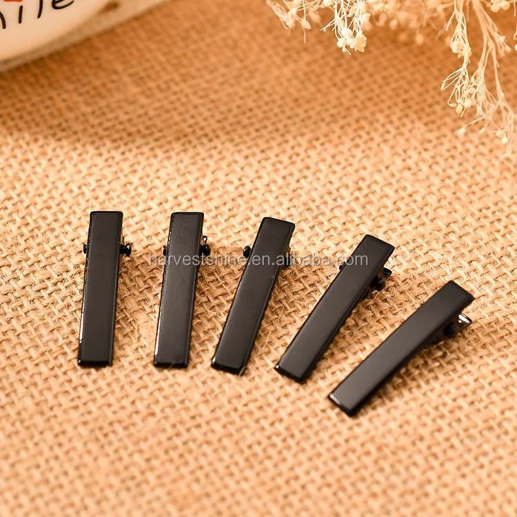 Different Sizes Metal Black alligator hair clips metal,Bow Hair Accessory Clips