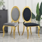 Dining Chair Wholesale Luxury Gold  Indoor Home Furniture Room Restaurant Leather Velvet Modern Dining Room Chair Covers