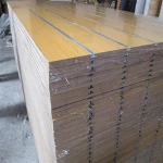 Direct factory high quality melamine faced slatwall mdf board