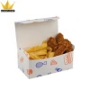 Disposable Fast food hamburger take out lunch food grade paper box