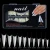 Import DIY Artificial nail tips false 500pcs bag french tip acrylic c curve clear false xxl coffin nail tips no c curve from China