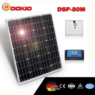 Dokio 80W Monocrystalline Solar Panel Top Quality Solar Cell