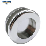 Door Handle Bathroom Knob Round Bevel Stainless Steel Bathroom Sliding Glass Dresser Wardrobe Drawer Furniture Handle & Knob