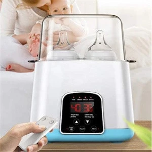 Double Bottle Baby Warmer LED Display Milk Formula Heat Food Electric Baby Bottle Warmer Steam Sterilizer