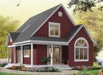 Dream Home Light Steel Villa Prefab House Luxury and High Quality Customized Modern WOODEN Villa 124m2(1240 sqft) 3 Bed 1 Bath