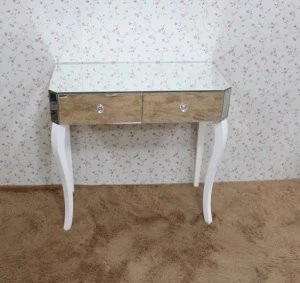 dresser furniture white wooden leg simple dressing table