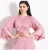 Import Dubai Kaftan Abaya Islamic Clothing Solid Color Satin Dress Women Muslim Abaya from China