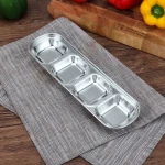 Durable Kitchen utensils soy sauce dish Wholesale 304 Stainless Steel Seasoning Dipping Sauce Dish with Custom logo
