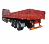 EAST 70 ton Flatbed Semi Trailer Low Bed Truck Trailer Trucks And Trailers with side wall