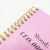 Import Eco Friendly Bulk Lined Pink Hard Cover Spiral Notebook with Own Logo from China