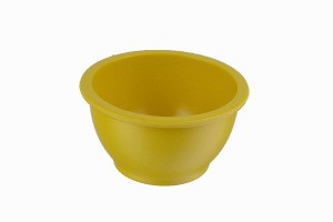 Eco-friendly  Food Contact Safe Bamboo Fiber Round Salad Dinnerware With SGS certification for daily use