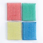 Eco friendly kitchen dishwashing pu sponge & scouring pad household cleaning scrubber