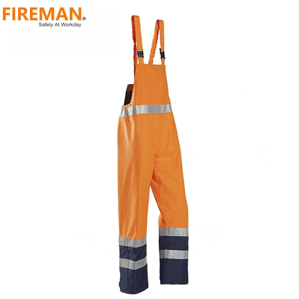 ECO-friendly mining safety fr fireproof workwear reflective bib coveralls clothing
