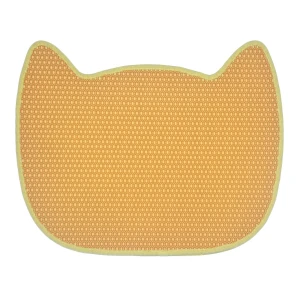 Eco-friendly Nontoxic Sand Trapping Floor Pad Scatter Control EVA Double Layer Cat Litter Pad Pet Mat