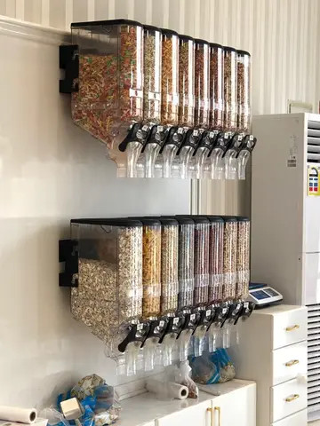 ECOBOX Bulk Food Dispenser Nuts Cereal Dispenser a Granel Coffee Bean Candy Grain Dispenser For Shops