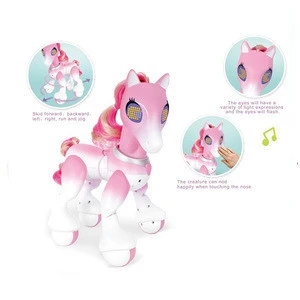 Electric animal toys intelligent remote control unicorn horse with light and sound