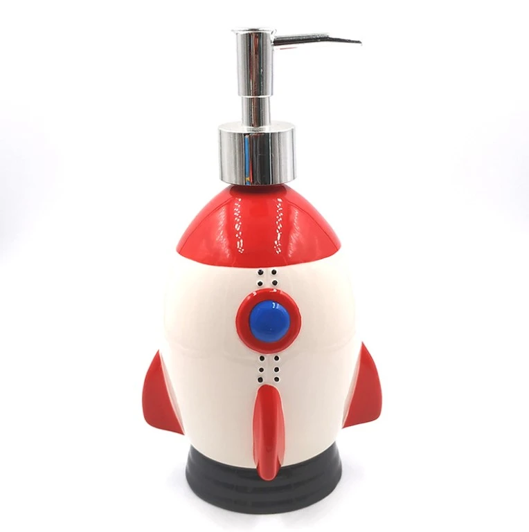 Elegant Design Rocket Series Ceramics Bathroom Accessories Set Toilet Shower  Set Soap Dispenser Toothbrush Holder Tumbler
