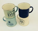 Enamel mug,ancient mug,Enamel porcelain cup antique enamel drinkware