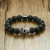 Import Energinox wholesale 2016 new arrivals black ore stone wrap lava bead bracelet from China