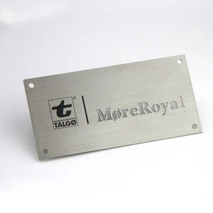engrave stainless steel name tag with customized printing